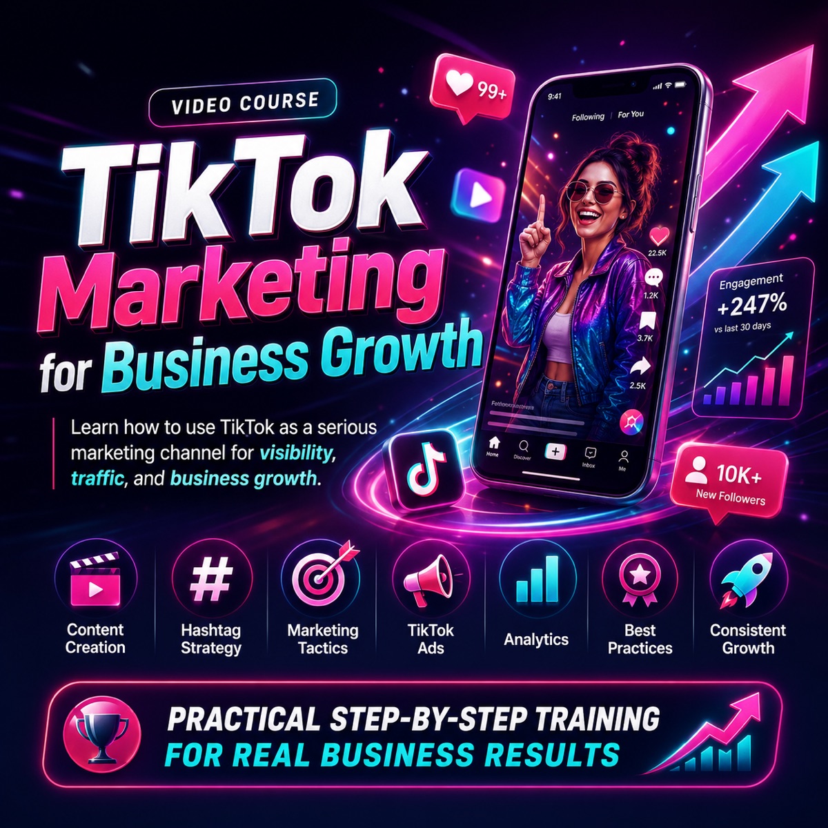 TikTok Marketing for Business Growth Video Course